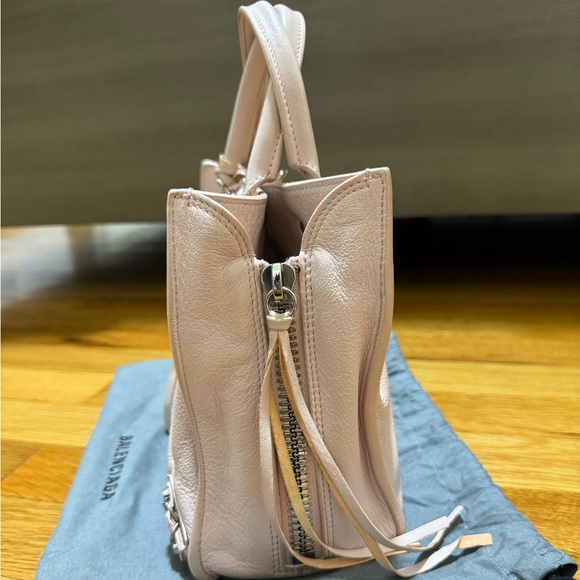 Balenciaga Papier Mini Leather Satchel (Pink) - Picture 3 of 8